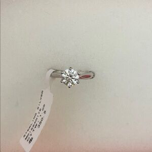 Sterling Silver Moissanite CTTW: 1. 05 Women’s Ring. New Without Box